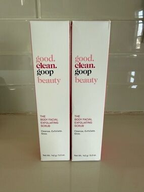Good Clean Goop Beauty The Body Facial Exfoliating Scrub - 5.0 oz (2) new in box